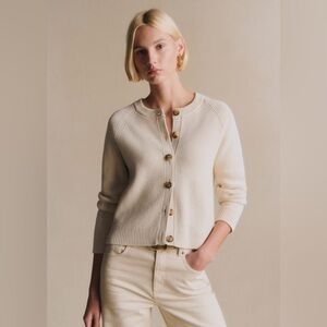 Sezane Isaure Cardigan Ecru